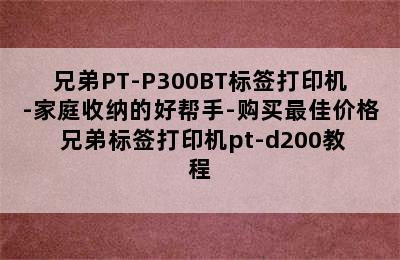 兄弟PT-P300BT标签打印机-家庭收纳的好帮手-购买最佳价格 兄弟标签打印机pt-d200教程